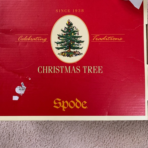 Spode Christmas Tree glass bowl-with box - Picture 5 of 6